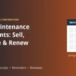 HVAC maintenance agreements: service plan calendar with spring and fall tune-up visits